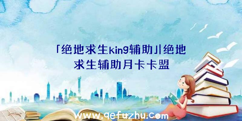 「绝地求生king辅助」|绝地求生辅助月卡卡盟